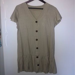 Short Sleeve Smock Dress
